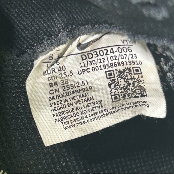 Nike React Infinity Run Flyknit Black Smoke Grey DD3024-006 Shoes Women’s 8.5 - Picture 9 of 9